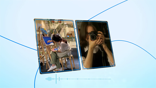 Dynamic Typography After Effects Template – "Blue Song"