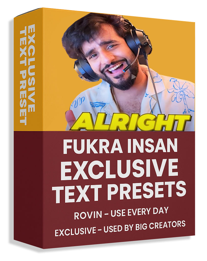 🔥 FUKRA INSAN TEXT PRESET PACK + Fonts
